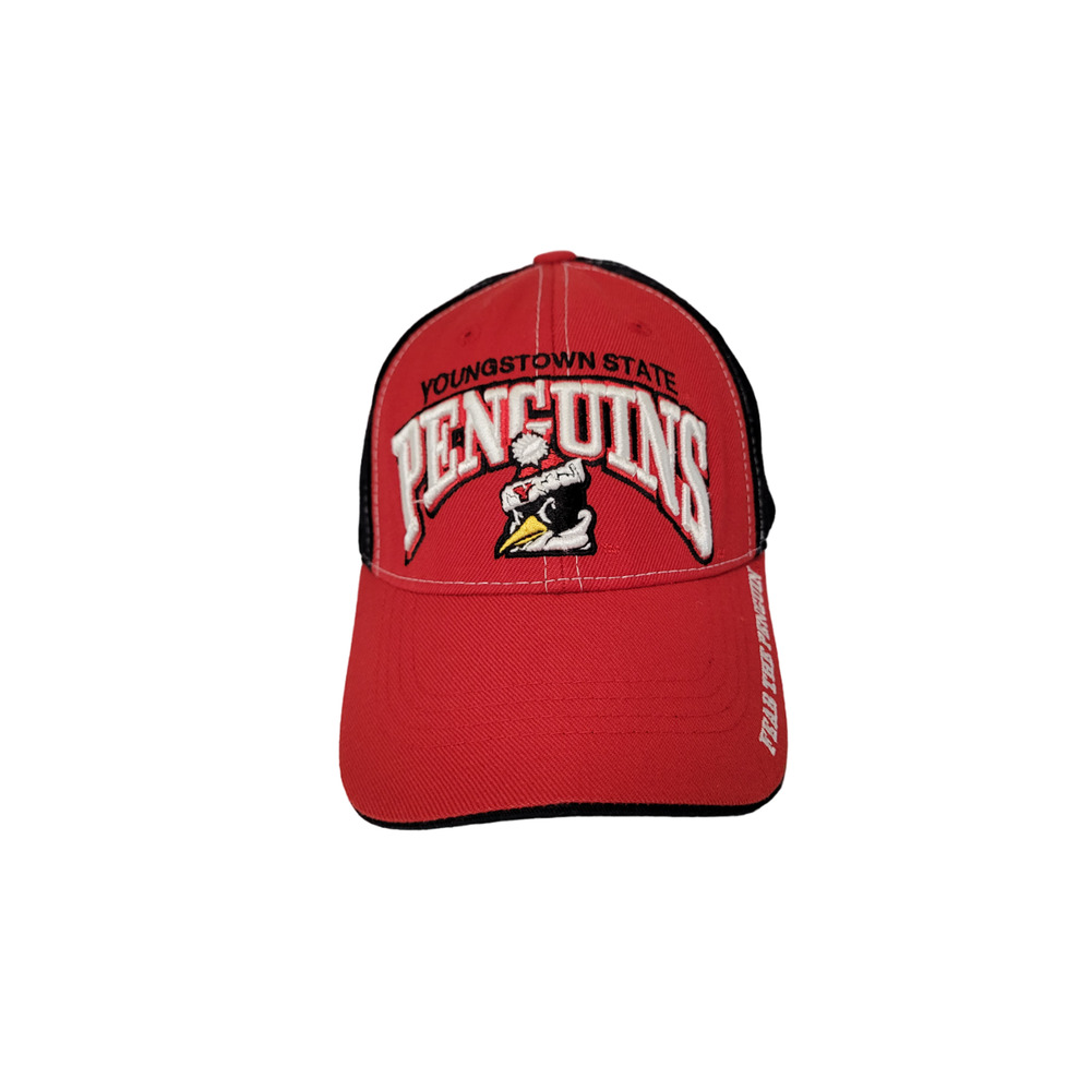 Top Of The World Red Black Youngstown State Penguins NCAA Men's Cap Hat - Picture 3 of 8